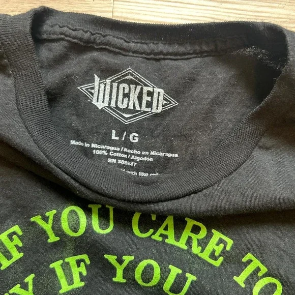 Black and Green Wicked Witch Promo Tee - Picture 3 of 5